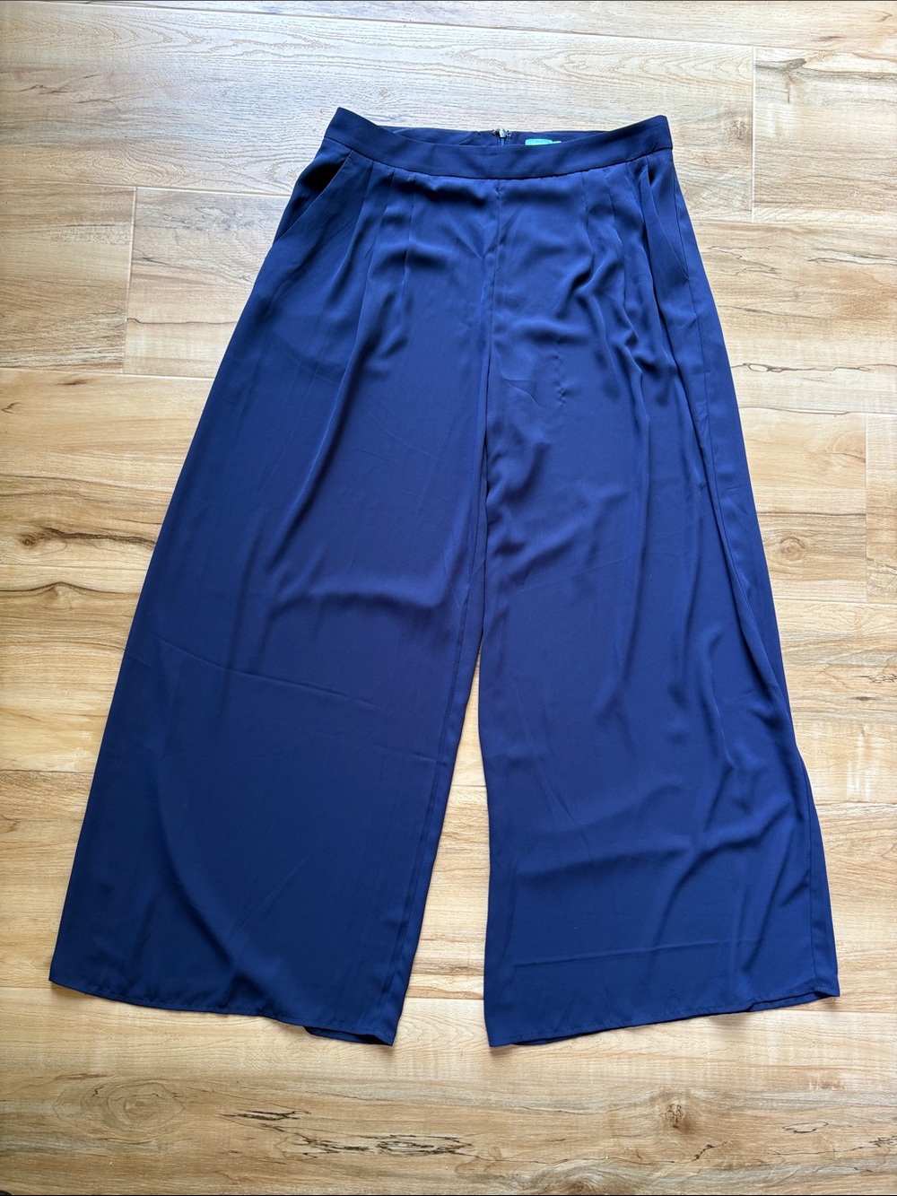 Women’s J.McLaughlin Candela Wide Leg Pleated Crepe Pant, Size 10